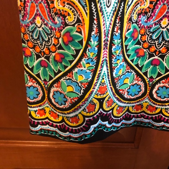 London Times Black Print Dress Size 4 NWT - Picture 4 of 6